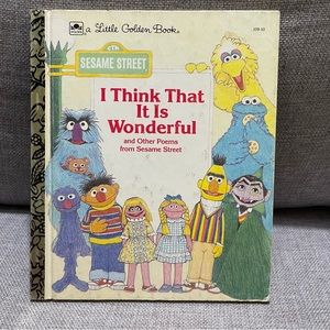 Vintage I Think That It Is Wonderful (Sesame Street) (Little Golden Book)